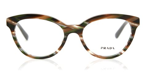 prada pr11rv eyeglasses-tfo 1o1 opal green green-50mm|PR 11RV eyeglasses by Prada size 50, color Opal Green/Green .